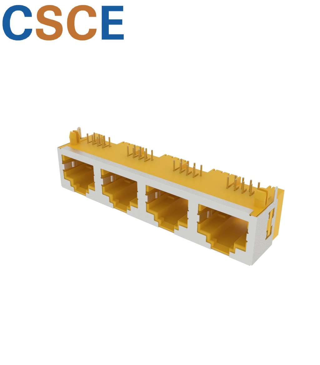 56S-H 1*4 8P8C Type‑D, Half‑Shielded Typ