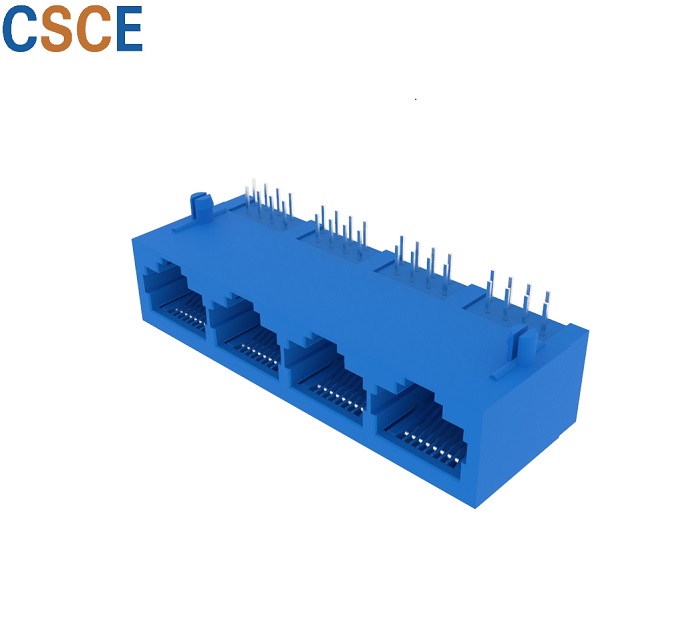 5921 1*4 8P8C Flat Pin