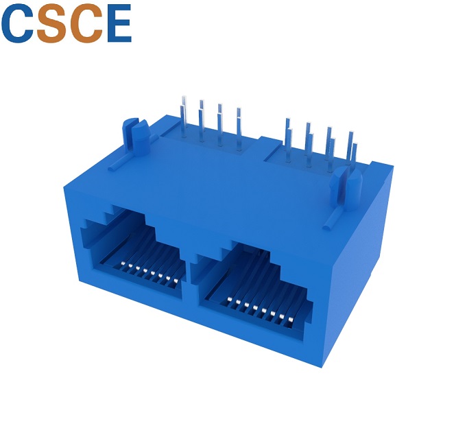 5921 1*2 8P8C Flat Pin