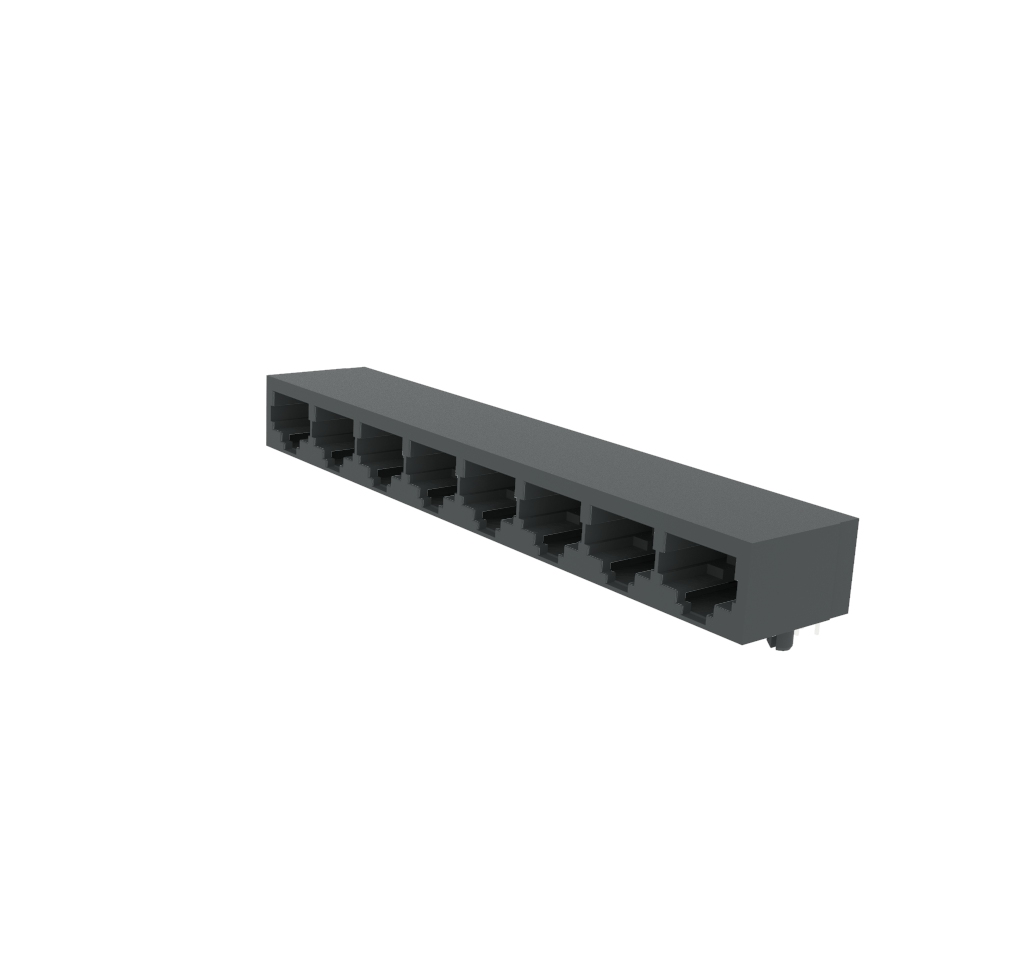 52921 1*8 8P8C Flat Pin