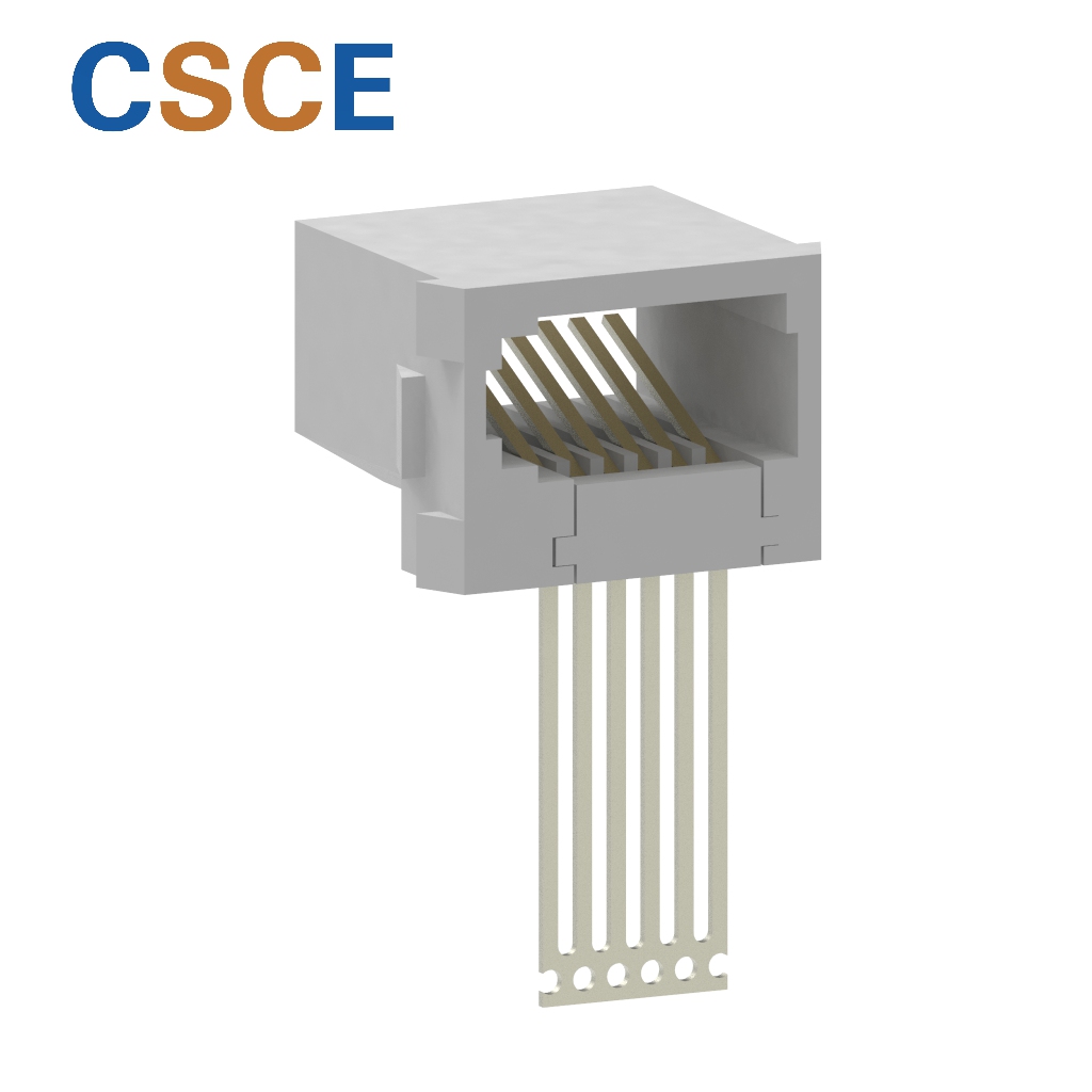 UK JACK KW 6P6C Single‑row configuration