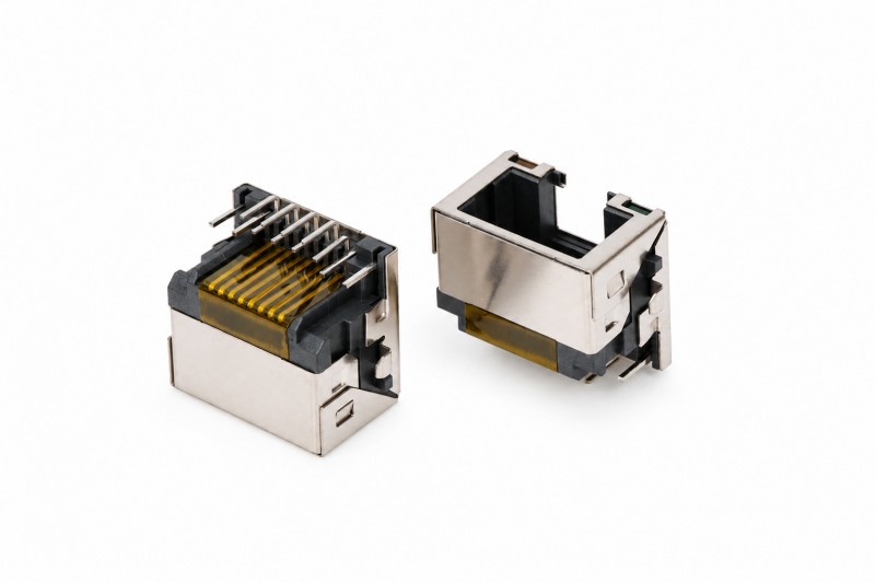 RJ45 9.9H Sink‑plate 3.0 DIP with LED