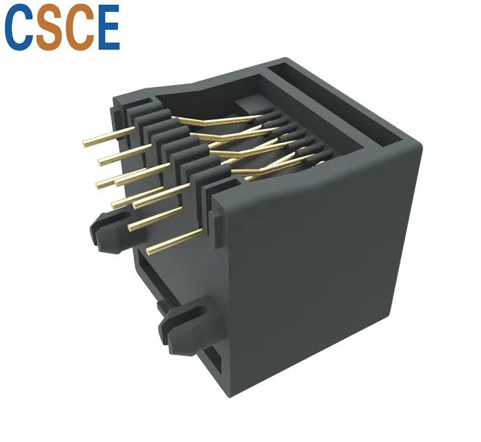 Top Entry 8p RJ45 PCB Connector Modular PCB Jack with Short Body(pic2) Top Entry 8p RJ45 PCB Connector Modular PCB Jack with Short Body