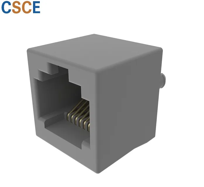 Top Entry 8p RJ45 PCB Connector Modular PCB Jack with Short Body(pic4) Top Entry 8p RJ45 PCB Connector Modular PCB Jack with Short Body