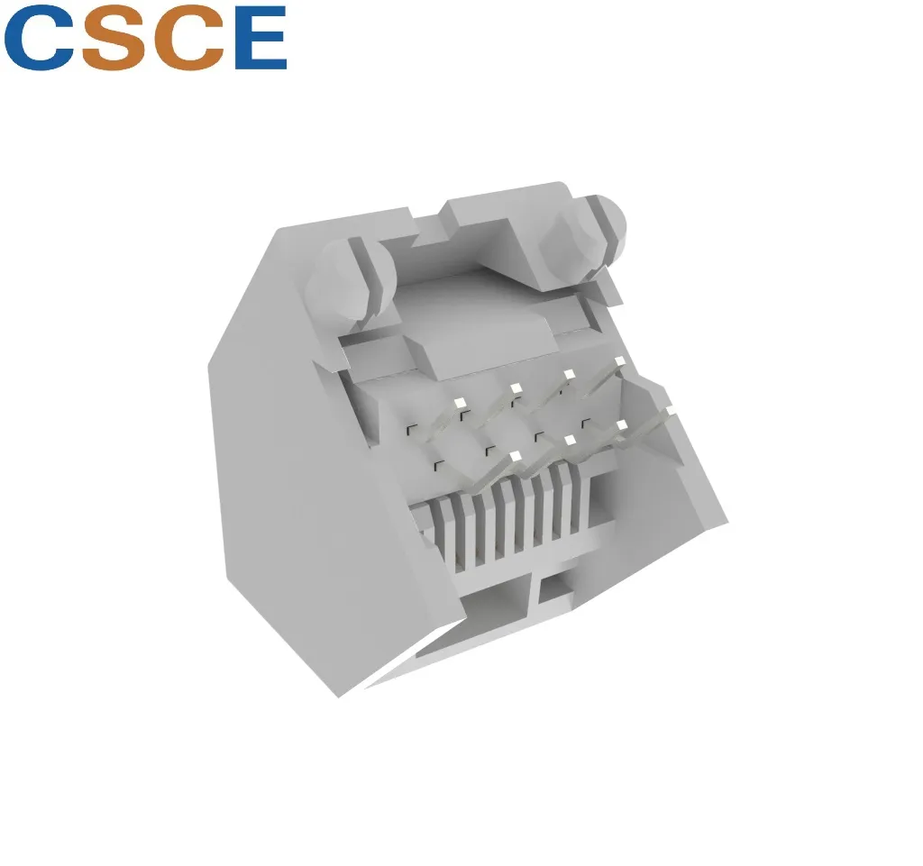 Unshield Single Port 8p RJ45 Modular PCB Jack with 45 Degree, 1 Port 8p RJ45 PCB Connector Socket with Plastic Peg(pic3) Unshield Single Port 8p RJ45 Modular PCB Jack with 45 Degree, 1 Port 8p RJ45 PCB Connector Socket with Plastic Peg