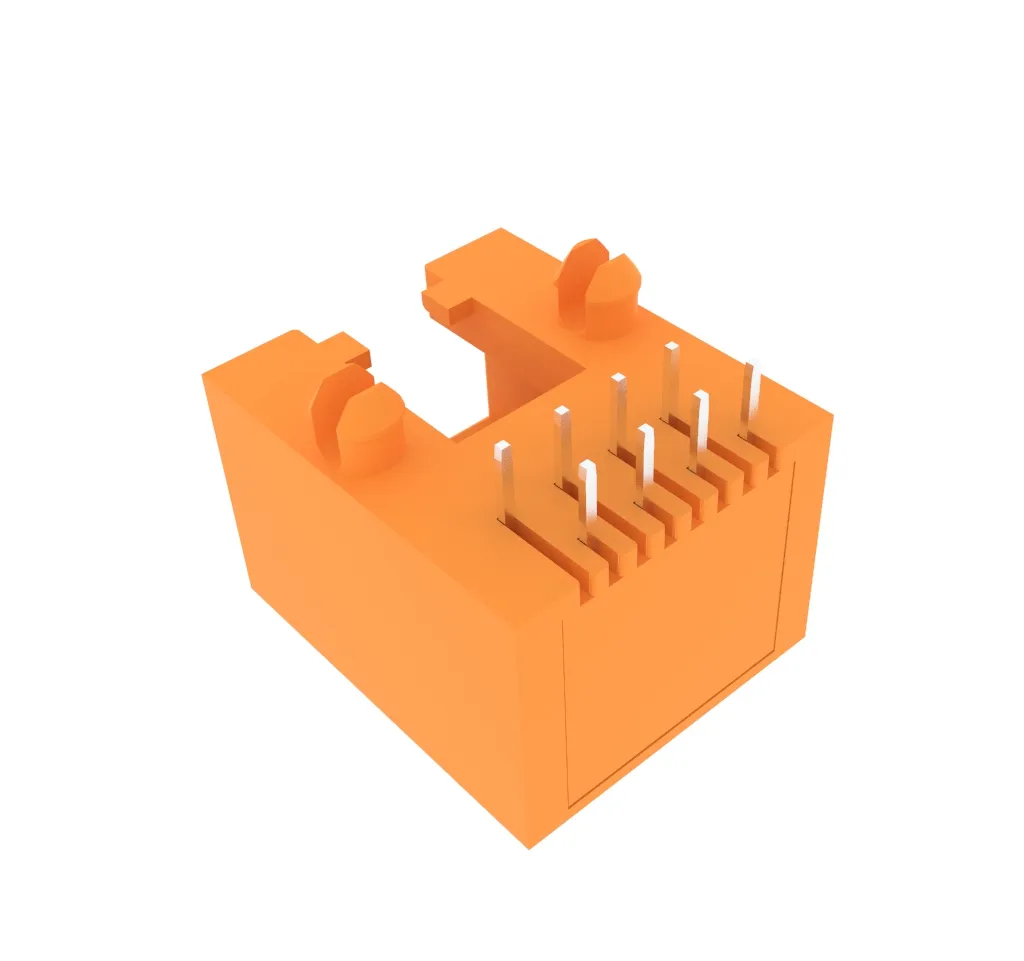 Side Entry Single Port RJ45 Modular PCB Jack with Flat Pin(pic1) Side Entry Single Port RJ45 Modular PCB Jack with Flat Pin