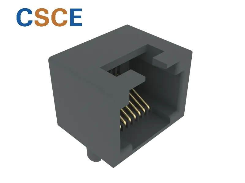Unshield Tab up 8p RJ45 PCB Co