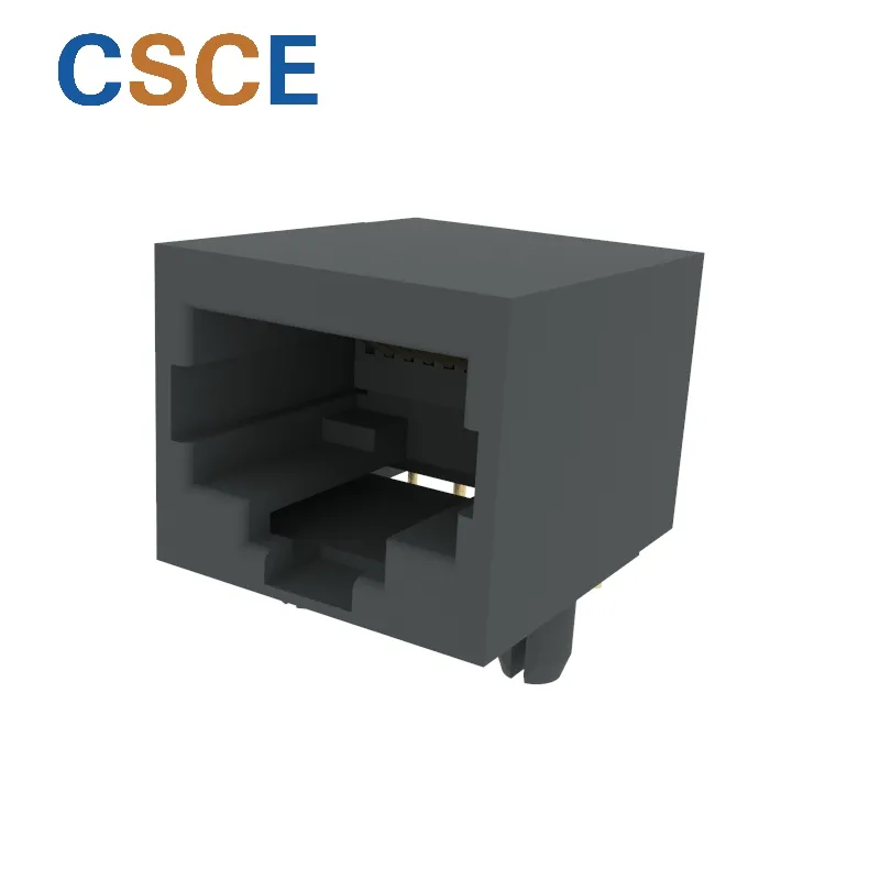 Side Entry Tab Down 8p RJ45 PC