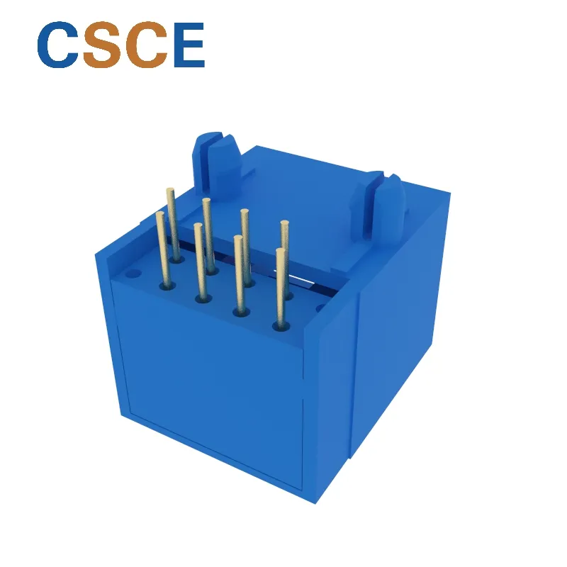 Side Entry Tab Down 8p RJ45 PCB Connector Socket