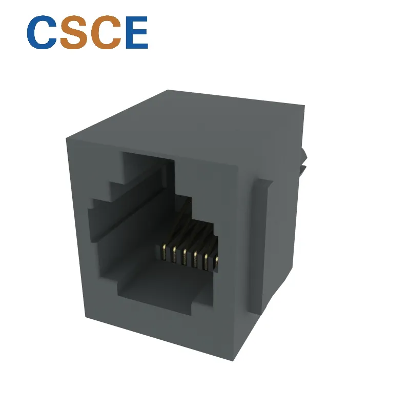 Top Entry 6p Rj11 PCB Jack Con